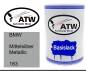 Preview: BMW, Mittelsilber Metallic, 163: 500ml Lackdose, von ATW Autoteile West.